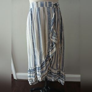 Rewind brand. Juniors Size small. Striped wrap skirt